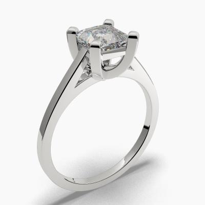 Solitaire Ring with a Princess-Cut Diamond TN60313