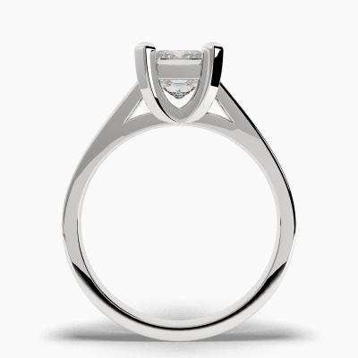 Solitaire Ring with a Princess-Cut Diamond TN60314 - Image 3