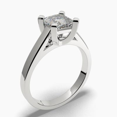 Solitaire Ring with a Princess-Cut Diamond TN60315
