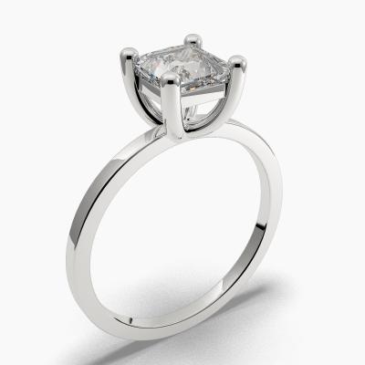 Solitaire Ring with a Princess-Cut Diamond TN60316