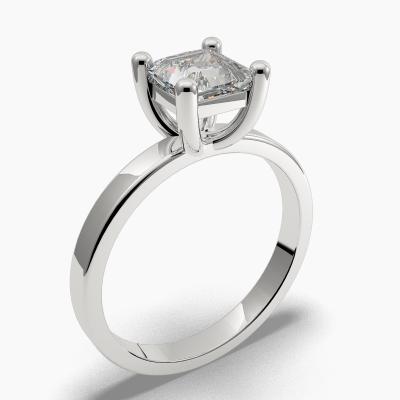 Solitaire Ring with a Princess-Cut Diamond TN60318