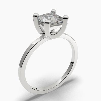 Solitaire Ring with a Princess-Cut Diamond TN60319