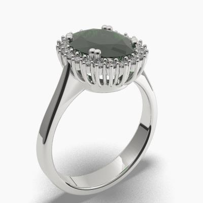 Oval Emerald Engagement Ring TN68229
