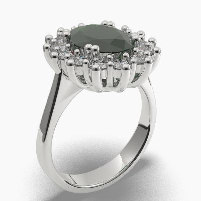 Oval Emerald Engagement Ring TN68220