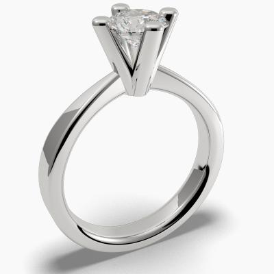 Solitaire Ring with a Brilliant-Cut Diamond TN60127