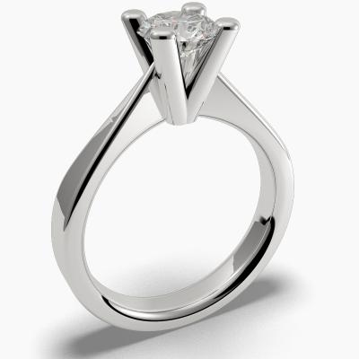 Solitaire Ring with a Brilliant-Cut Diamond TN60129