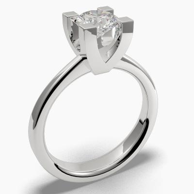 Solitaire Ring with a Brilliant-Cut Diamond TN60135