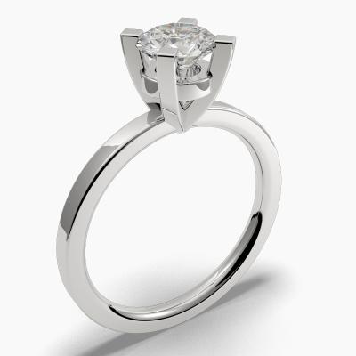 Solitaire Ring with a Brilliant-Cut Diamond TN60139