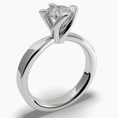 Solitaire Ring with a Brilliant-Cut Diamond TN60181 - Image 1