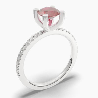 Round Ruby Engagement Ring TN68354