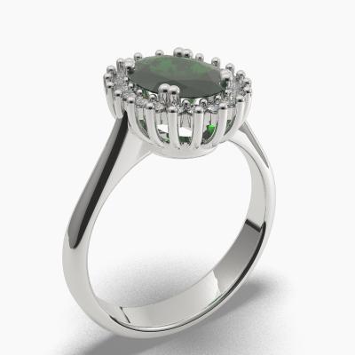 Oval Emerald Engagement Ring TN68253