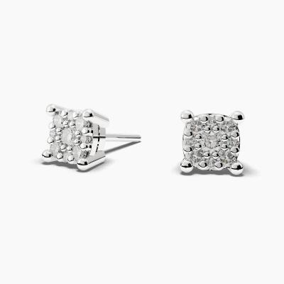 Cluster Diamond Earrings TN29112 - Image 2