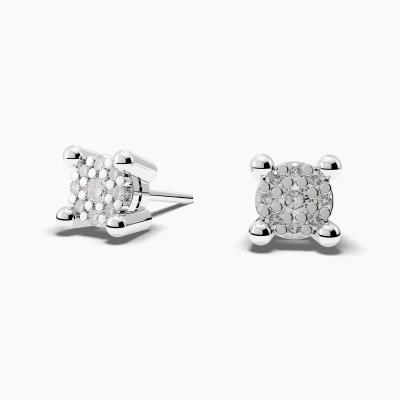 Cluster Diamond Earrings TN29136 - Image 2