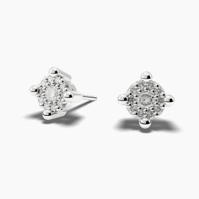 Cluster Diamond Earrings TN29138 - Image 2
