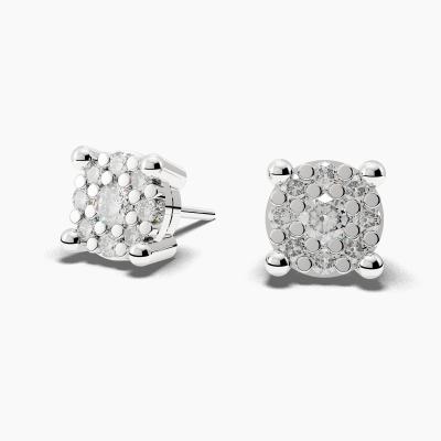 Cluster Diamond Earrings TN29140 - Image 2
