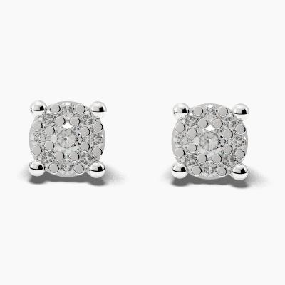 Cluster Diamond Earrings TN29140 - Image 1