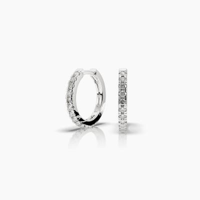 Diamond Hoop Earrings TN24210