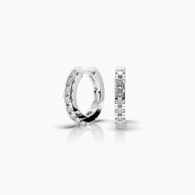 Diamond Hoop Earrings TN24213