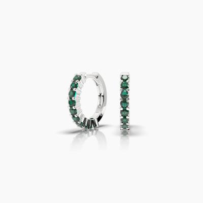 Emeralds Hoop Earrings TN24232