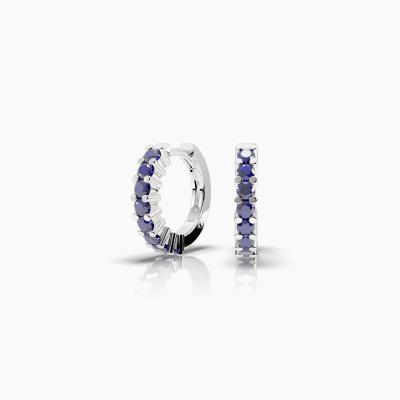 Sapphires Hoop Earrings TN24241