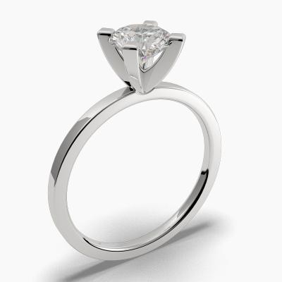 Solitaire Ring with a Brilliant-Cut Diamond TN60188