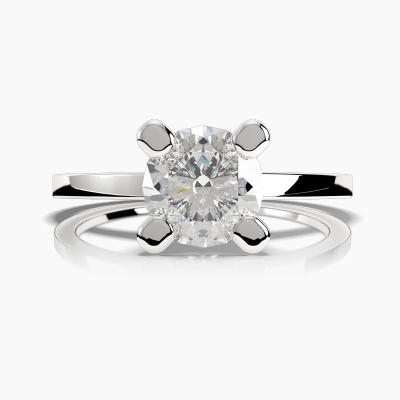 Solitaire Ring with a Brilliant-Cut Diamond TN60196 - Image 2
