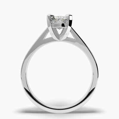 Solitaire Ring with an Oval-Cut Diamond TN60914 - Image 4