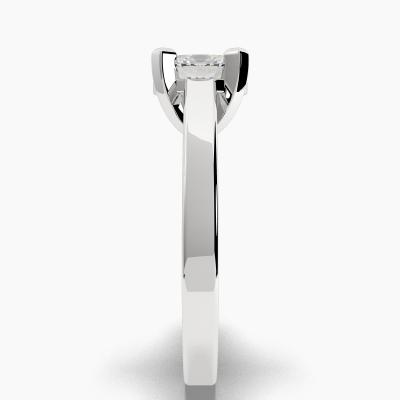 Solitaire Ring with an Oval-Cut Diamond TN60915 - Image 3