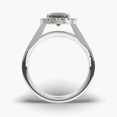 Halo Emerald Engagement Rings TN62632 - Image 4