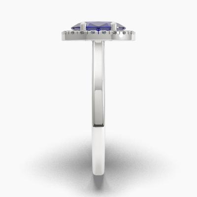 Halo Sapphire Engagement Rings TN62703 - Image 3