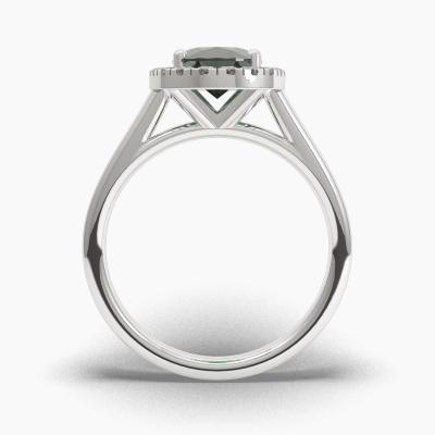 Halo Emerald Engagement Rings TN62634 - Image 4