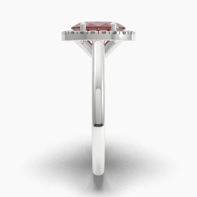 Halo Ruby Engagement Rings TN62564 - Image 3