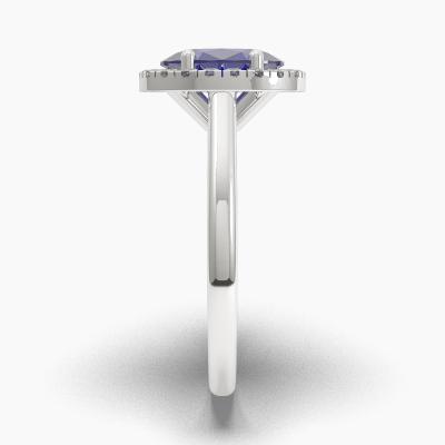 Halo Sapphire Engagement Rings TN62704 - Image 3