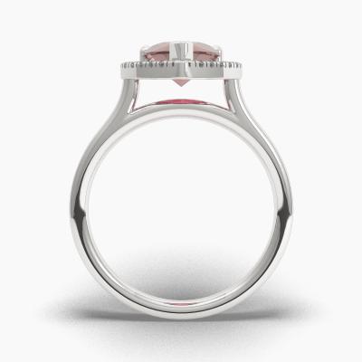 Halo Ruby Engagement Rings TN62590 - Image 4