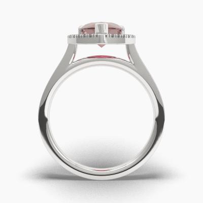 Halo Ruby Engagement Rings TN62591 - Image 4
