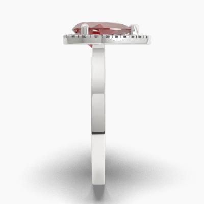 Halo Ruby Engagement Rings TN62591 - Image 3