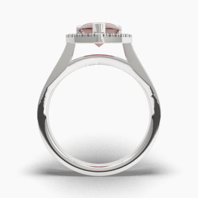 Halo Ruby Engagement Rings TN62592 - Image 4