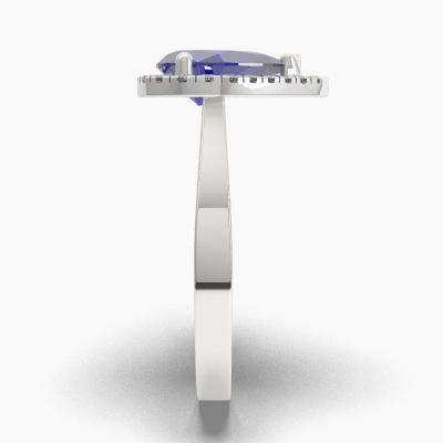 Halo Sapphire Engagement Rings TN62732 - Image 3