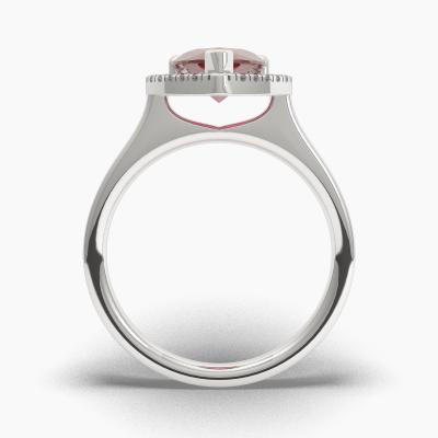 Halo Ruby Engagement Rings TN62593 - Image 4