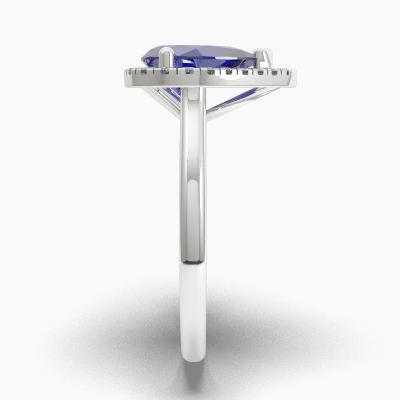 Halo Sapphire Engagement Rings TN62734 - Image 3