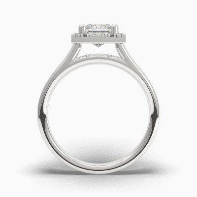 Δαχτυλιδι Halo με Διαμάντι σε κοπή Princess Cut TN62225 - Image 4