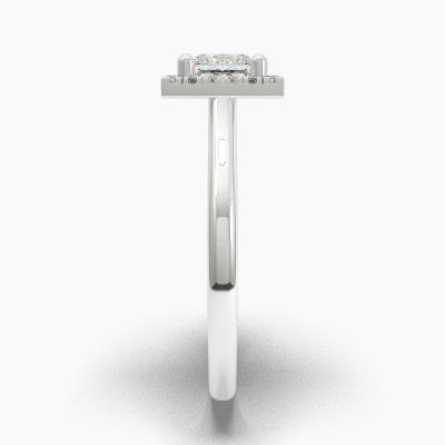 Δαχτυλιδι Halo με Διαμάντι σε κοπή Princess Cut TN62225 - Image 3