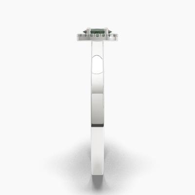 Δαχτυλιδι Halo με Σμαράγδι σε κοπή Oval Cut TN62606 - Image 3