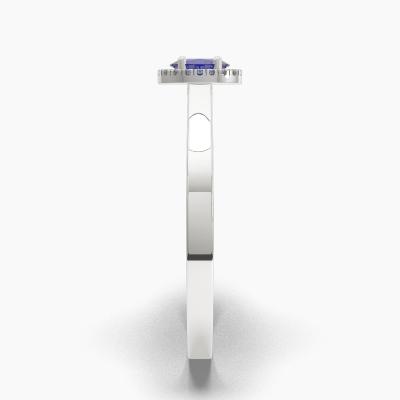 Halo Sapphire Engagement Rings TN62676 - Image 3