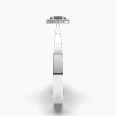 Halo Emerald Engagement Rings TN62607 - Image 3