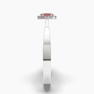 Halo Ruby Engagement Rings TN62537 - Image 3
