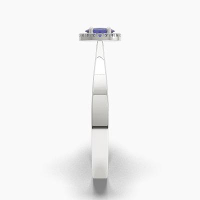 Halo Sapphire Engagement Rings TN62677 - Image 3
