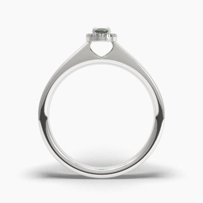 Halo Emerald Engagement Rings TN62608 - Image 4
