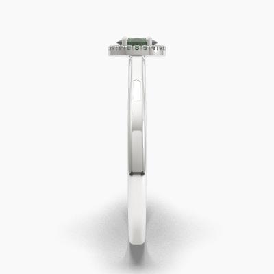 Halo Emerald Engagement Rings TN62608 - Image 3