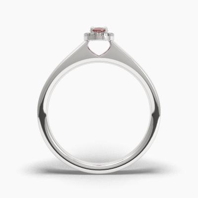 Halo Ruby Engagement Rings TN62538 - Image 4